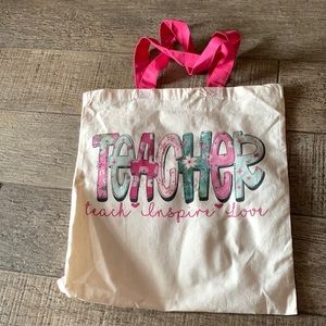 Teacher Bag with Teach, Inspire, Love